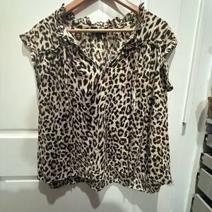 J. Crew Leopard Print Blouse